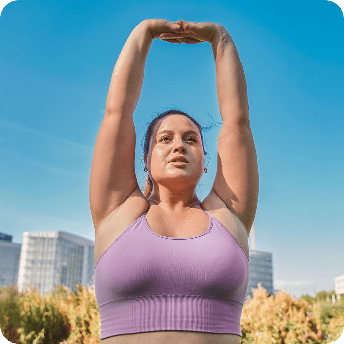 Woman exercising with Semaglutide Injections for weight loss